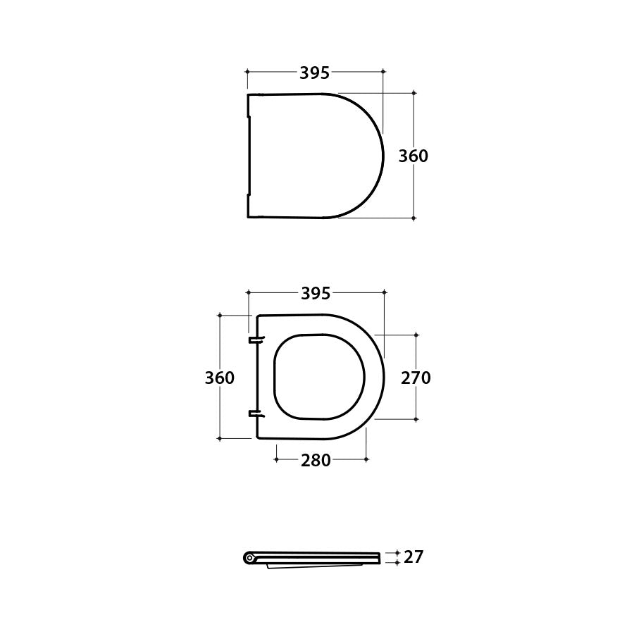 Coprivaso  in termoindurente Ceramica Globo FORTY3 soft close bianco