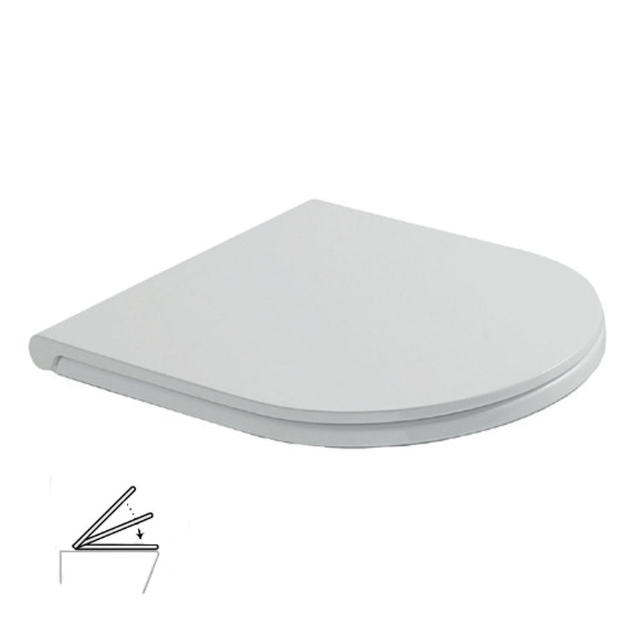 Coprivaso  in termoindurente Ceramica Globo FORTY3 soft close bianco