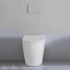 Vaso filomuro senza brida con Copriwater Soft Close BathCore serie Aria 52x37 x H40.5 cm - Bianco Opaco