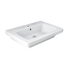 Lavabo monoforo in ceramica RAK serie Resort 55x46 cm - Bianco