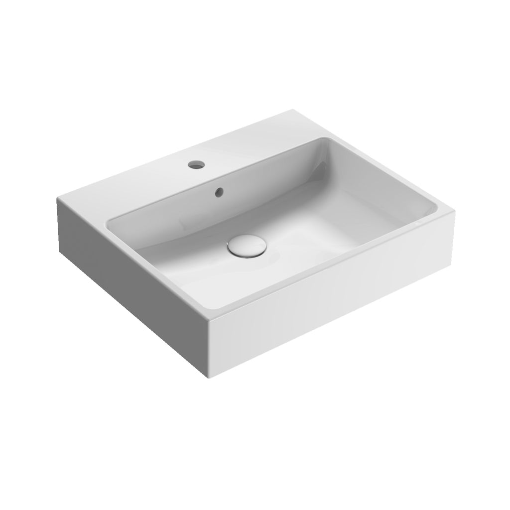 Lavabo Sospeso o da Appoggio di Ceramica Globo modello Classic 60x50