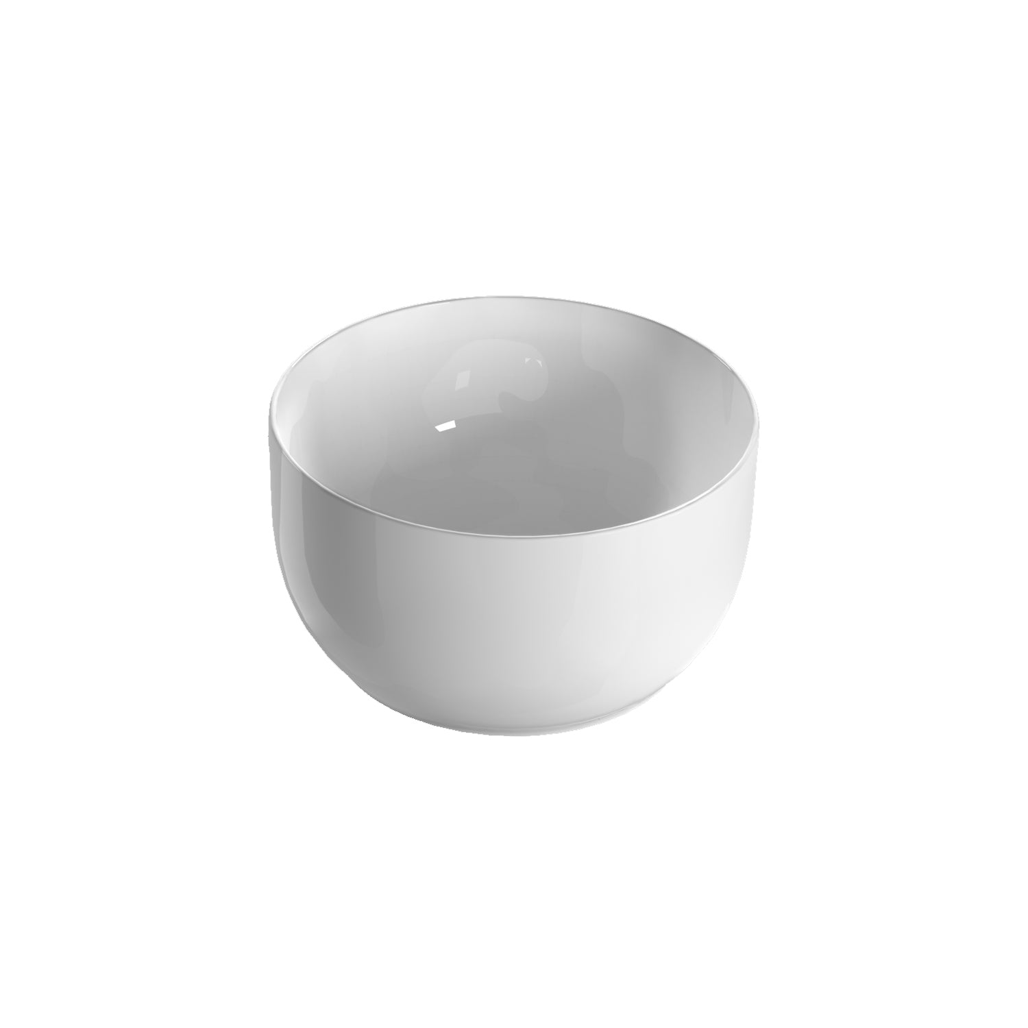 Lavabo per installazione da appoggio ceramica bianca Globo T-Edge diam. 38 cm TE038BI