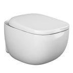 Coppia di sanitari sospesi collezione Illusion di Rak Ceramics con sistema Rimless