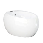 Coppia di sanitari sospesi con wc senza brida modello Cloud di Rak Ceramics compreso coprivaso cm 56 Bianco Lucido