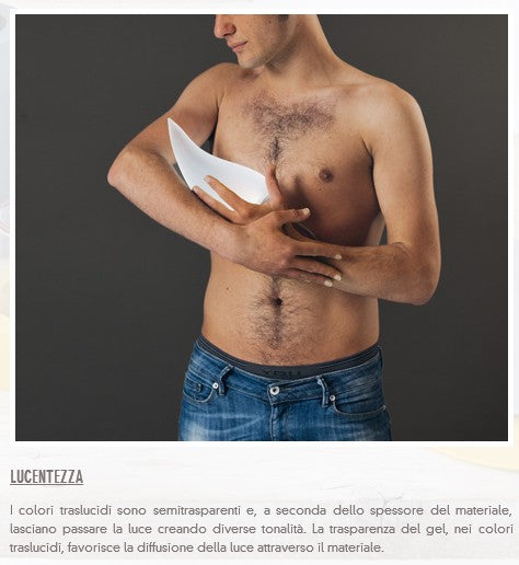 Lavabo morbido da appoggio in gel poliuretanico mod. COCCOLA GEELLI