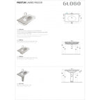 Lavabo sospeso 100x55 Ceramica Globo PAESTUM PA023.BI