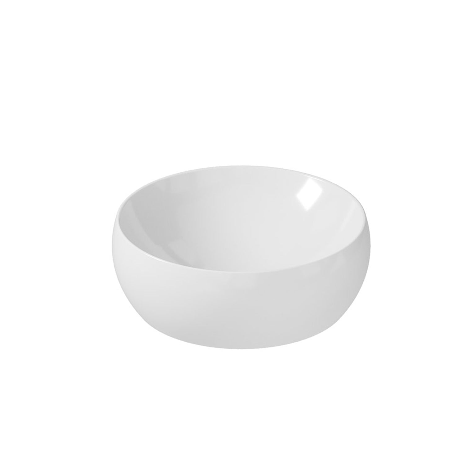 Lavabo da appoggio tondo diametro cm 48 serie Dream di Ceramica Galassia Bianco Lucido