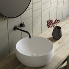 Lavabo da appoggio tondo diam. cm 48 serie Dream di Ceramica Galassia Bianco Opaco