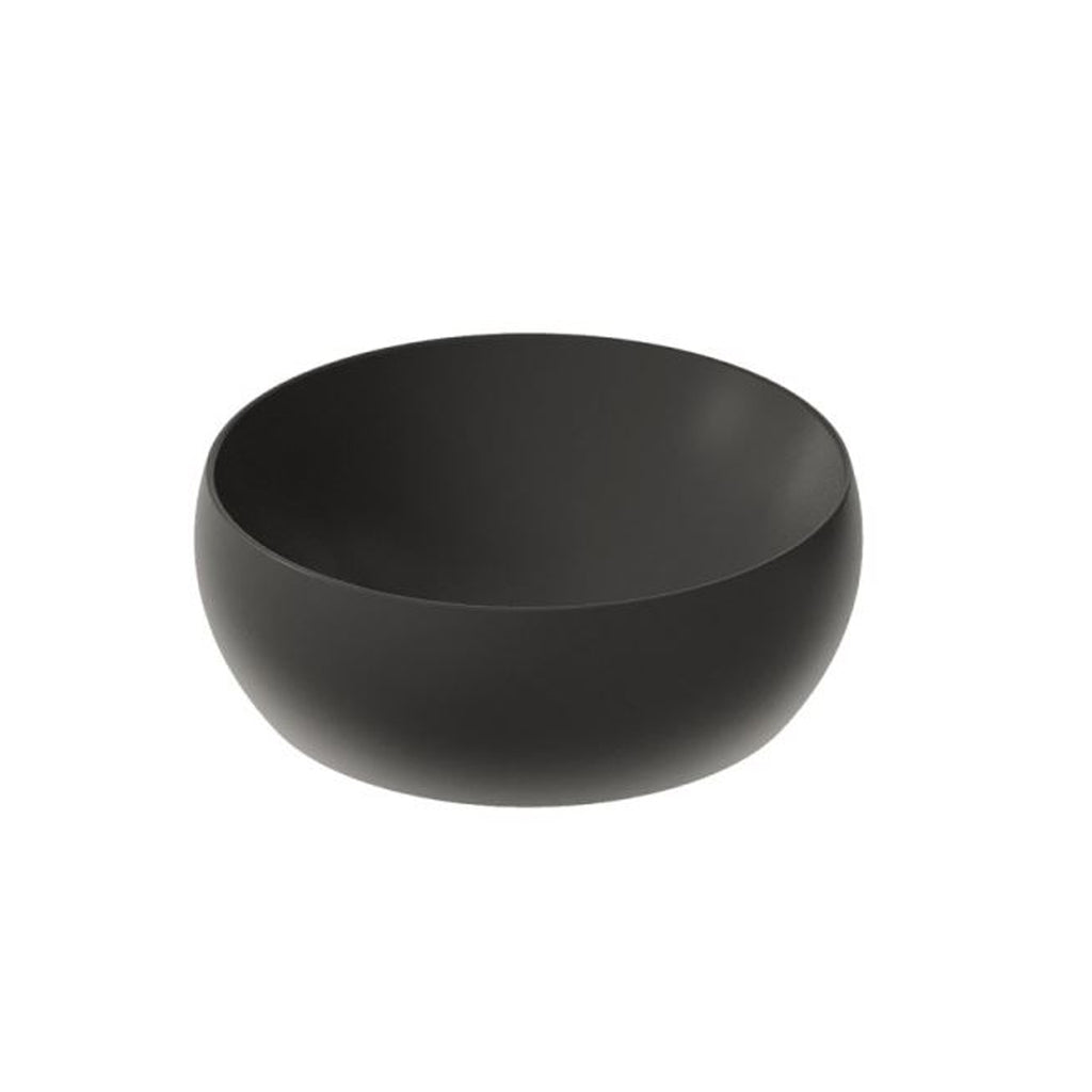 Lavabo da appoggio tondo diametro cm 48 serie Dream di Ceramica Galassia Nero Opaco