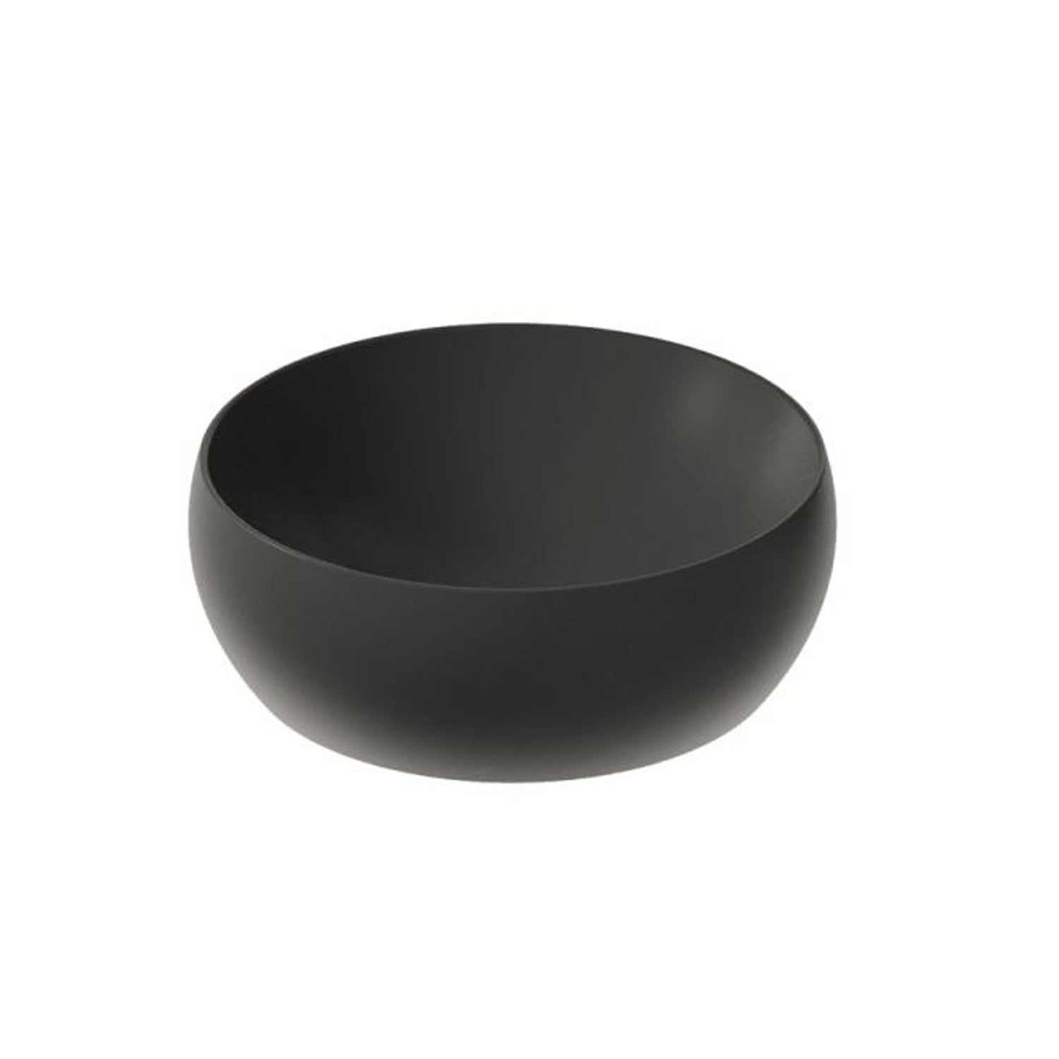 Lavabo da appoggio tondo diametro cm 48 serie Dream di Ceramica Galassia Nero Opaco