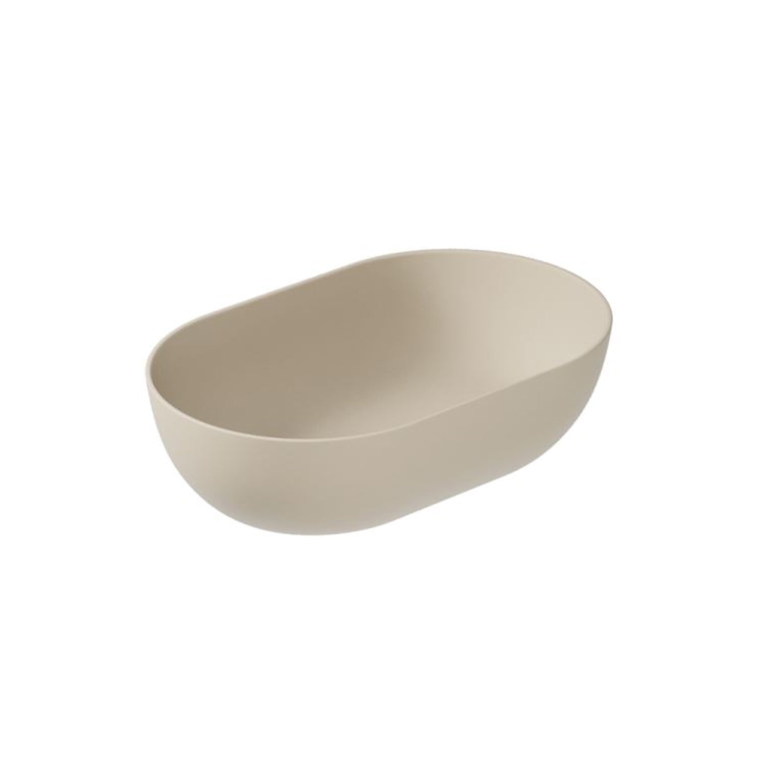 Lavabo da appoggio ovale cm 60x38 serie Dream di Ceramica Galassia Sabbia Opaco