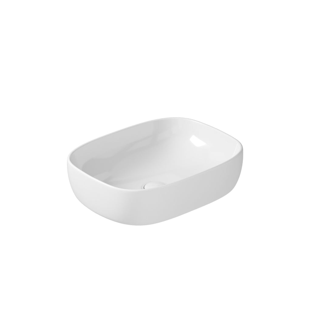 Lavabo da appoggio ovale cm 50x38 serie Dream di Ceramica Galassia Bianco Lucido