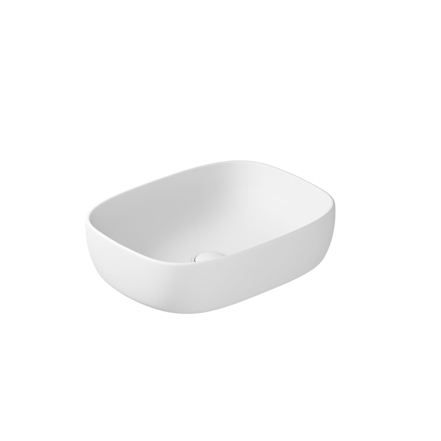 Lavabo da appoggio ovale cm 50x38 serie Dream di Ceramica Galassia Bianco Opaco