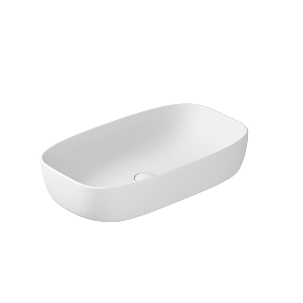 Lavabo da appoggio ovale cm 64x38 serie Dream di Ceramica Galassia Bianco Opaco