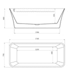 Vasca Bagno Freestanding in acrilico Modello Laura