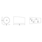 Lavabo freestanding tondo BathCore diametro 49 cm - Bianco