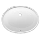 Lavabo sottopiano 57x42 cm BathCore con troppo pieno - Bianco