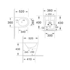 Sanitari filo muro a terra con copriwater soft-close incluso â€“ BathCore serie Lilium
