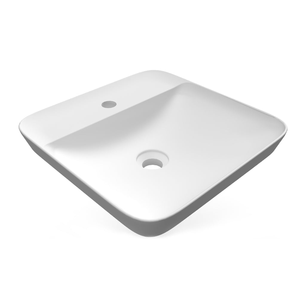 Lavabo ad incasso quadrato monoforo RAK 42x42 cm - Bianco
