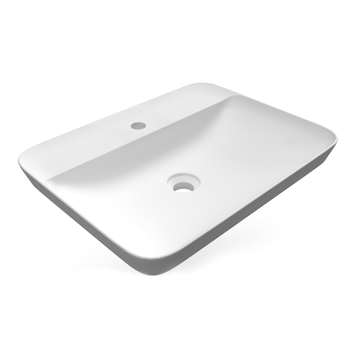Lavabo ad incasso rettangolare monoforo RAK 55x42 cm - Bianco