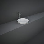 Lavabo ad incasso rotondo senza foro RAK Ã¸ 36 cm - Bianco