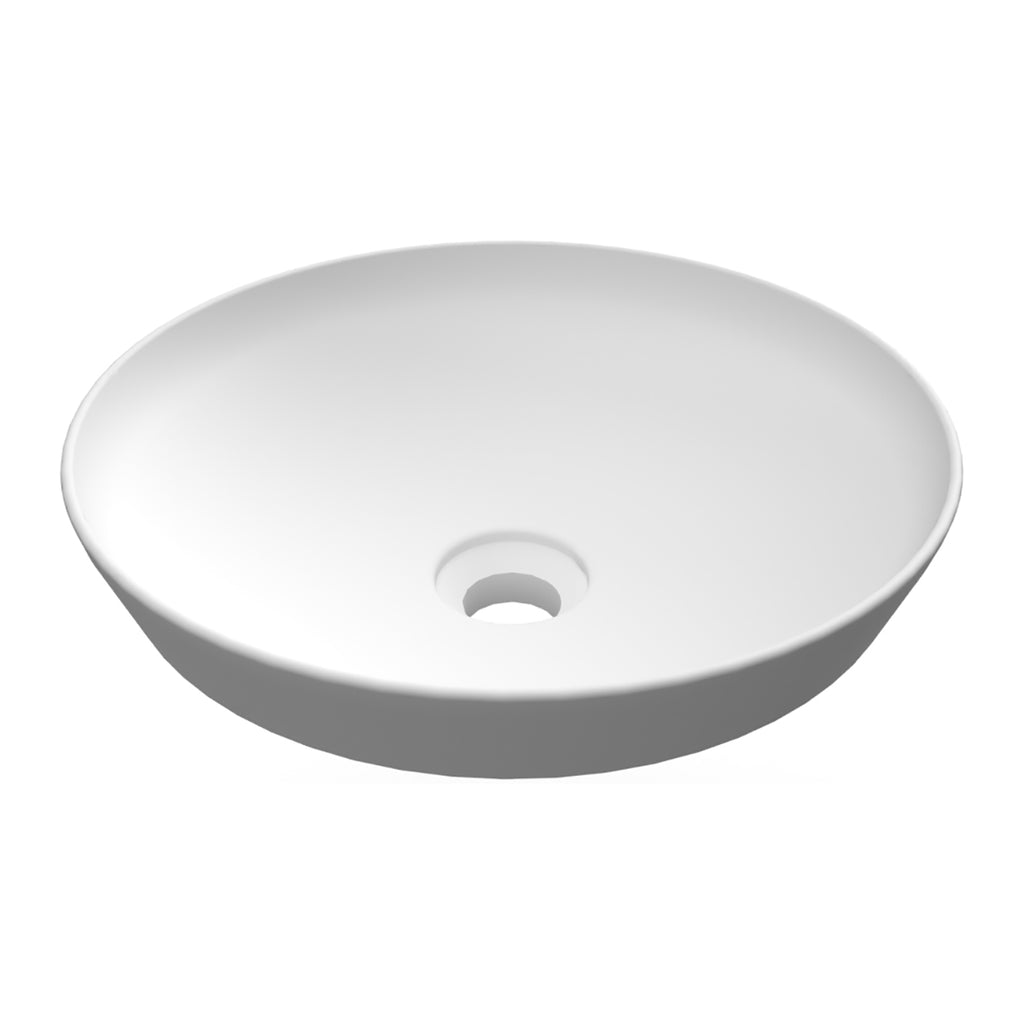 Lavabo ad incasso rotondo senza foro RAK Ã¸ 36 cm - Bianco