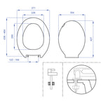 Sedile WC per Vaso Kaila in termoindurente - Bianco