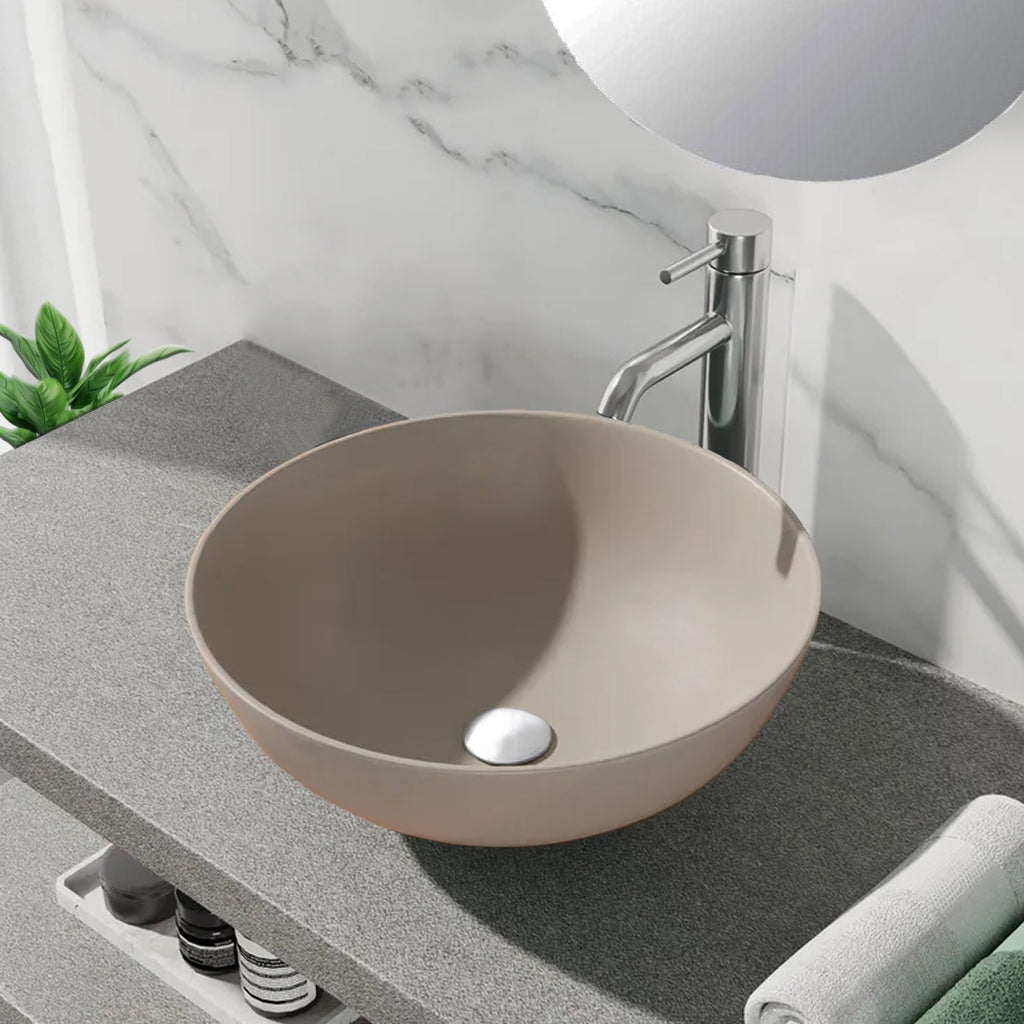 Lavabo da appoggio tondo BathCore serie Viva diametro 41