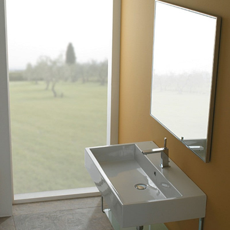 Lavabo Sospeso in ceramica Bianca Ceramica Globo Classic 90x50