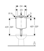 Cassetta di risciacquo esterna GEBERIT ap116