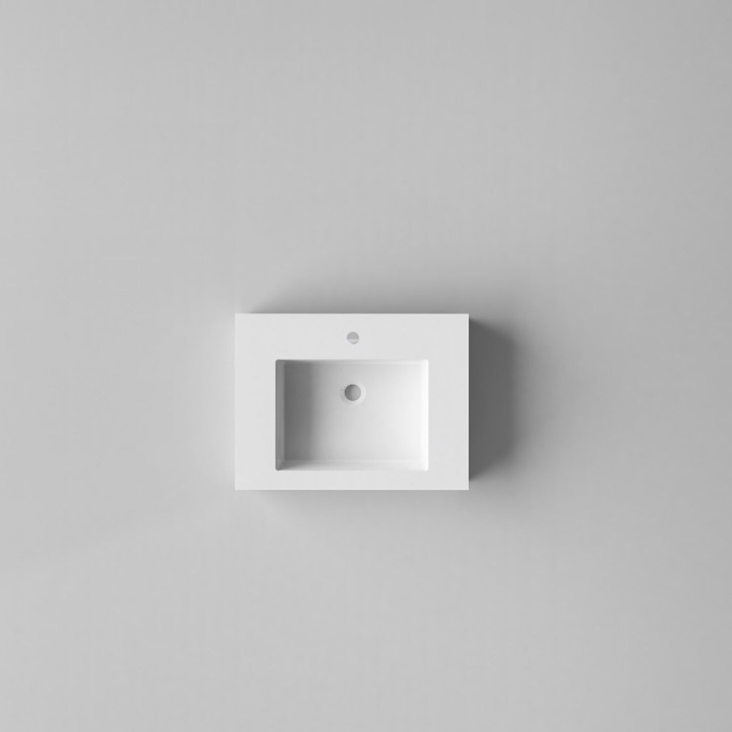 501002- Lavabo sospeso Bathcore con kit fissaggio in resina 70x46 â€“ Bianco lucido