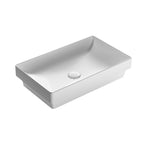 Lavabo ad incasso T-Edge ceramica bianca lucida 61x37 peso 12 kg