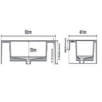 501004- Lavabo sospeso Bathcore con kit fissaggio in resina 90x46 â€“ Bianco lucido