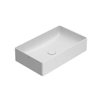 Nuovo lavabo d'appoggio bianco opaco Ceramica Globo T-Edge 61x37 h.14 cm