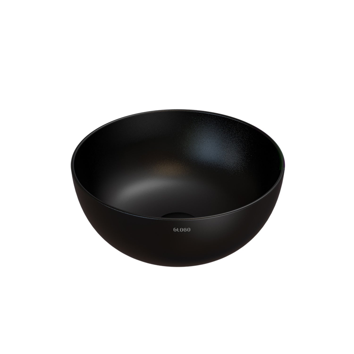 Lavabo da appoggio nero opaco Ceramica Globo T-Edge Ã˜ 37 h.16 cm