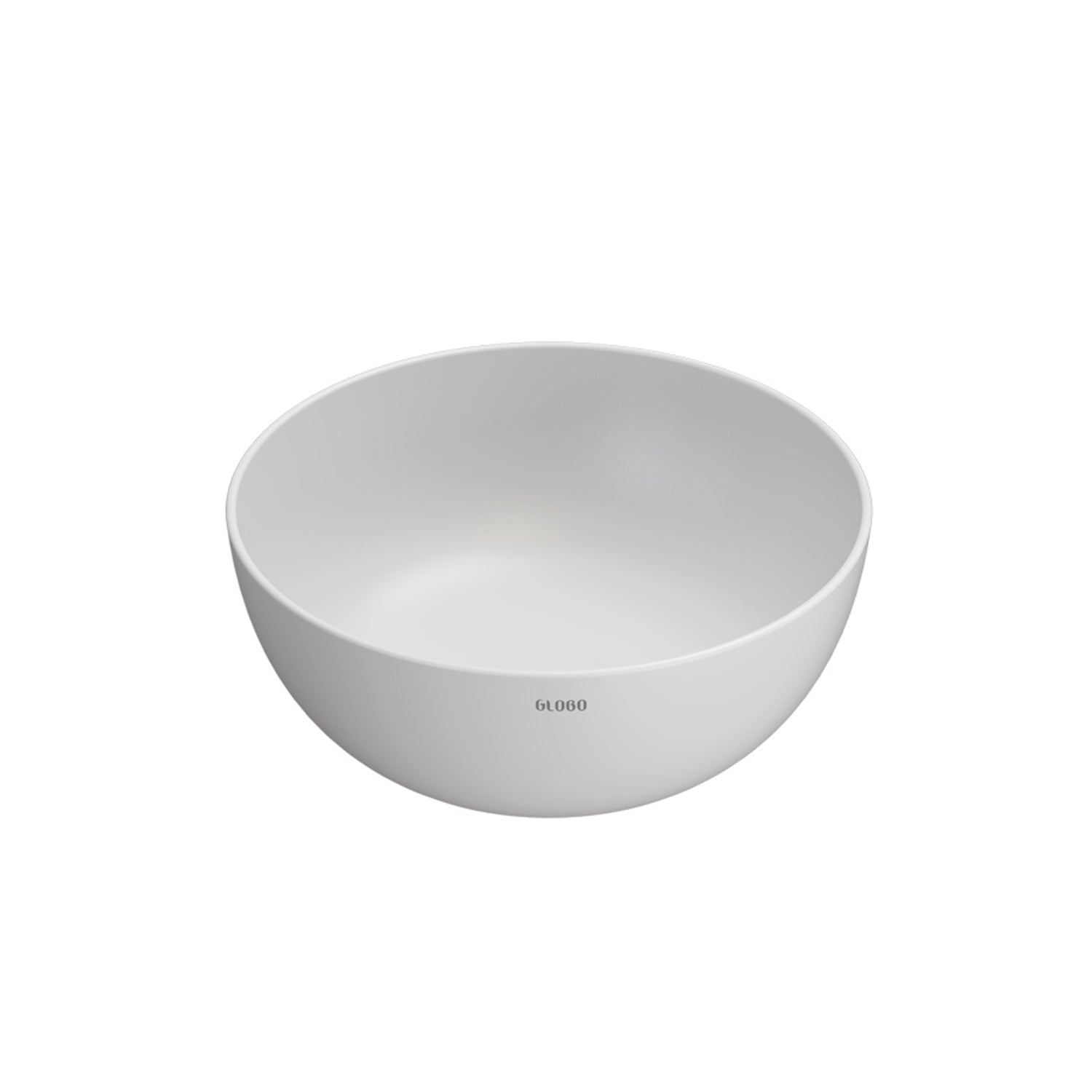 Lavabo d'appoggio bianco opaco Ceramica Globo T- Edge Ã˜ 37 h.16 cm