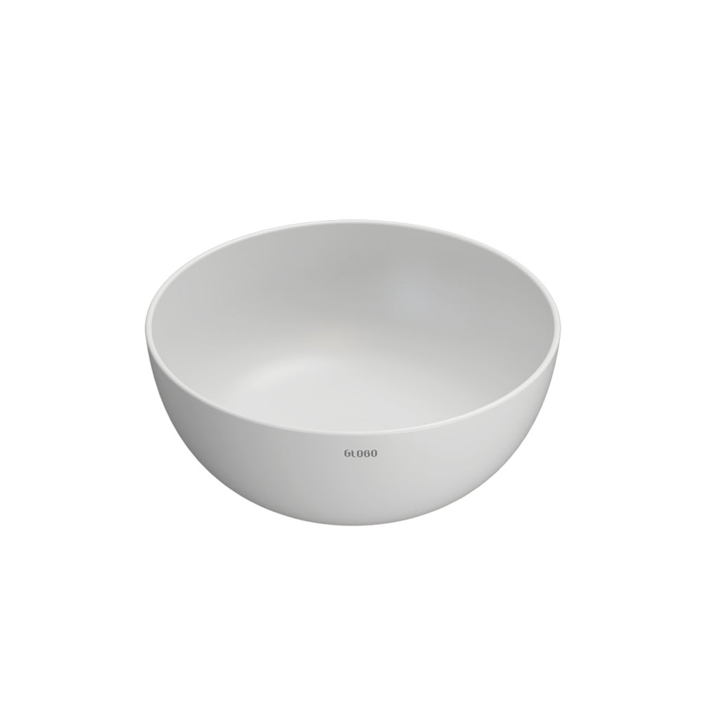 Lavabo d'appoggio bianco opaco Ceramica Globo T- Edge Ã˜ 37 h.16 cm