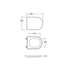 Coppia sanitari sospesi Lalita Ceramica Globo 54x36 cm â€“ Bianco lucido