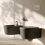 Coppia sanitari sospesi Lalita Ceramica Globo 54x36 cm â€“ Bianco lucido