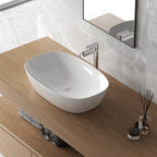 606196 - Lavabo da appoggio Bathcore in ceramica 60 cm â€“ Bianco lucido