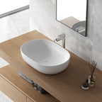 606184 - Lavabo da appoggio Bathcore in ceramica 60 cm â€“ Bianco opaco