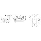 Bidet sospeso Ceramica Dolomite modello Alba 56x36 cm