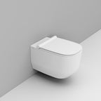 Coppia sanitari sospesi Ceramica Dolomite modello Alba 56x36 cm con sedile Softclose