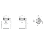 Lavabo da appoggio Gran Mascalzone Domus Falerii 45 cm tondo bianco