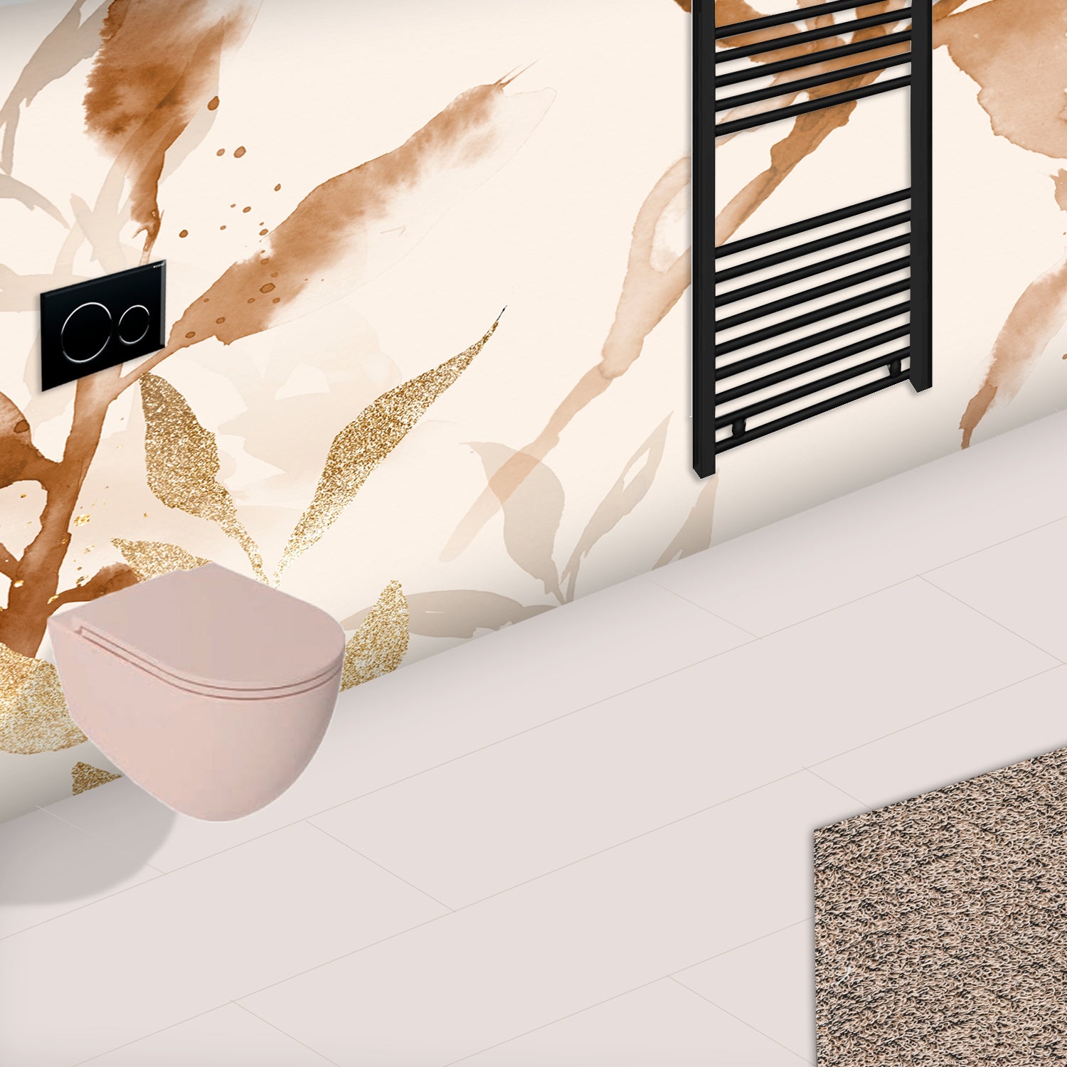 Vaso sospeso Rimless BathCore serie Infinity 53x36