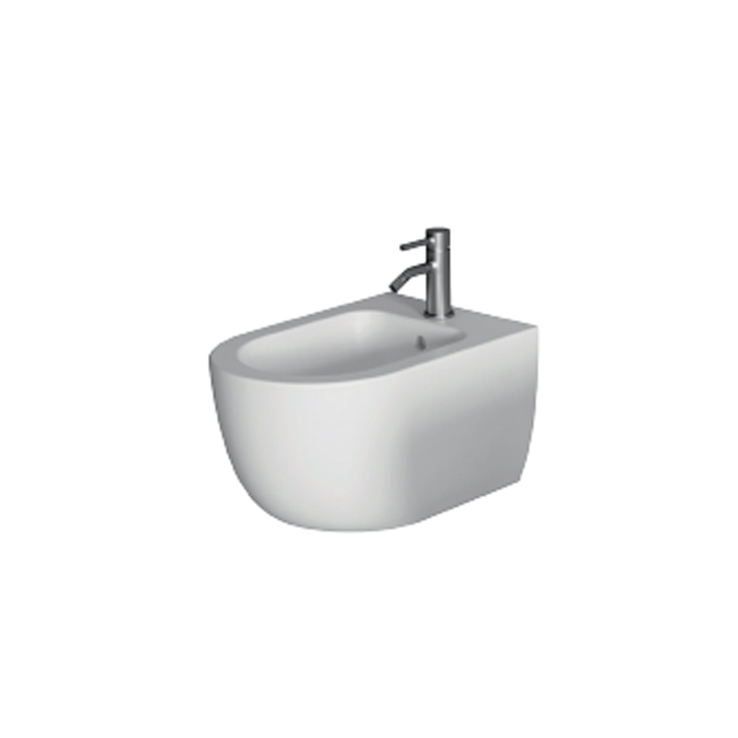 Sanitari sospesi modello Ilary 55 con sedile SoftClose 55x35cm - Bianco lucido