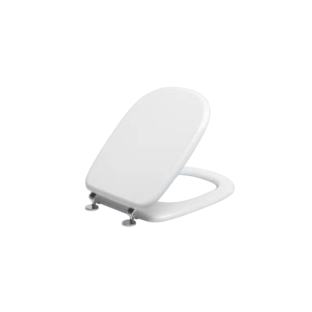 Sedile wc in termoindurente per vaso Ideal Standard serie Tesi con cerniere regolabili normal close