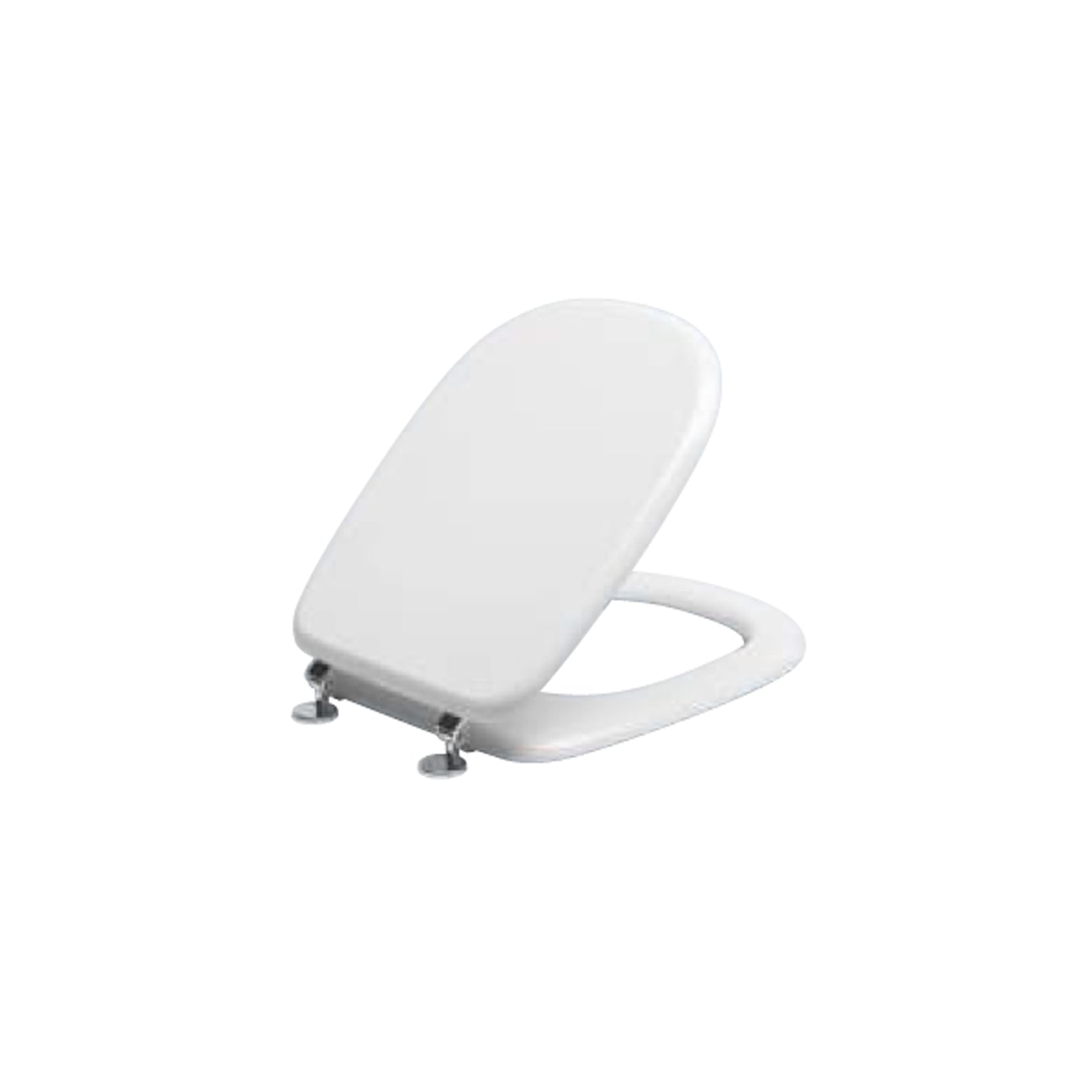 Sedile wc in termoindurente per vaso Ideal Standard serie Tesi con cerniere regolabili normal close