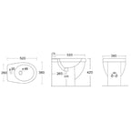 Bidet filomuro serie King in ceramica bianca con troppopieno e foro rubinetteria