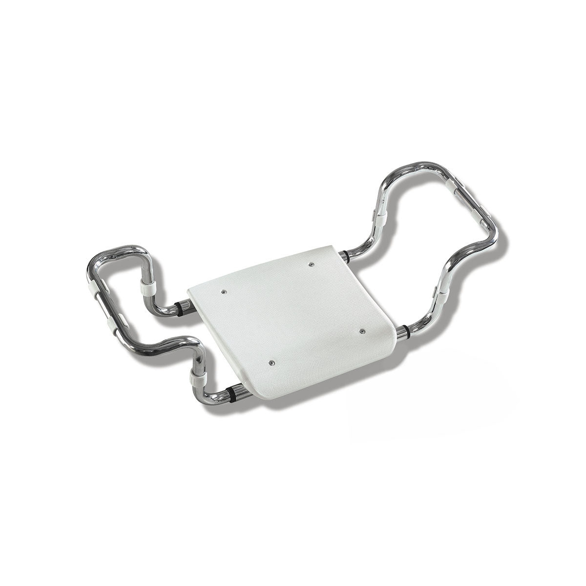 Sedile in polipropilene per vasca regolabile senza schienale BathCore - Cromo/Bianco